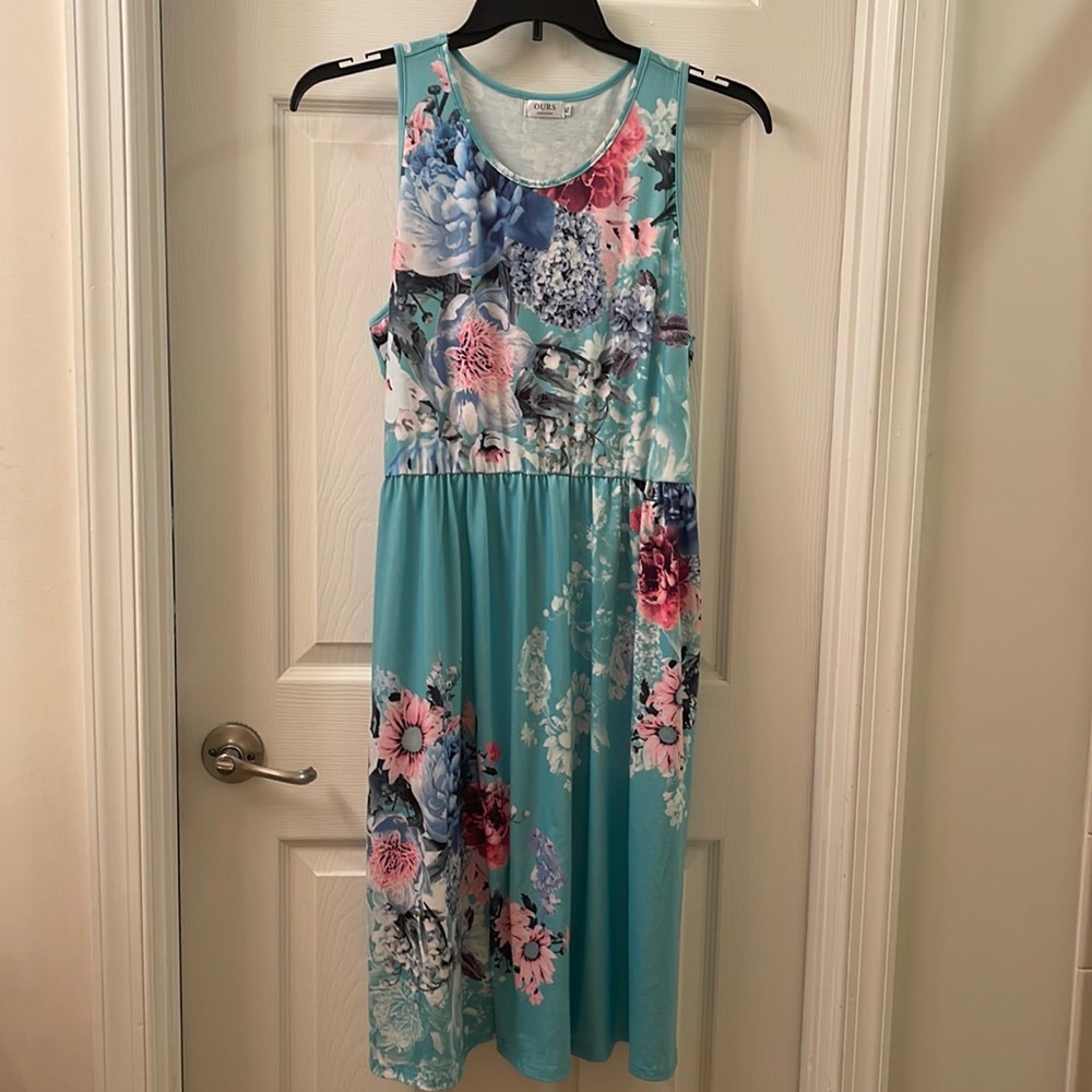 Ours Floral Dress with pockets size XL
